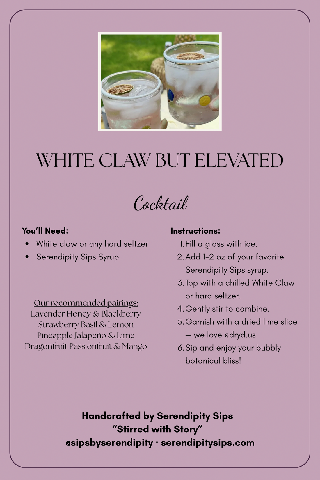 White Claw but Elevated – The Cocktail That Actually Tastes Like Something