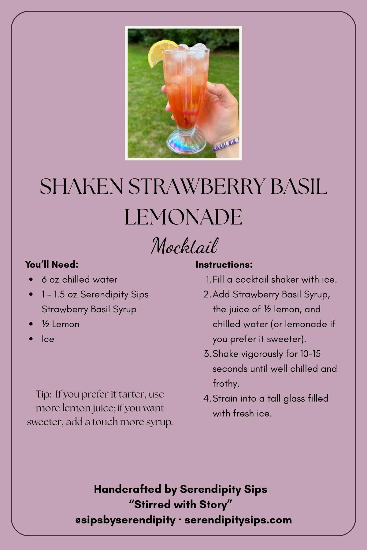 How to Make a Shaken Strawberry Basil Lemonade That Tastes Like Summer in a Glass