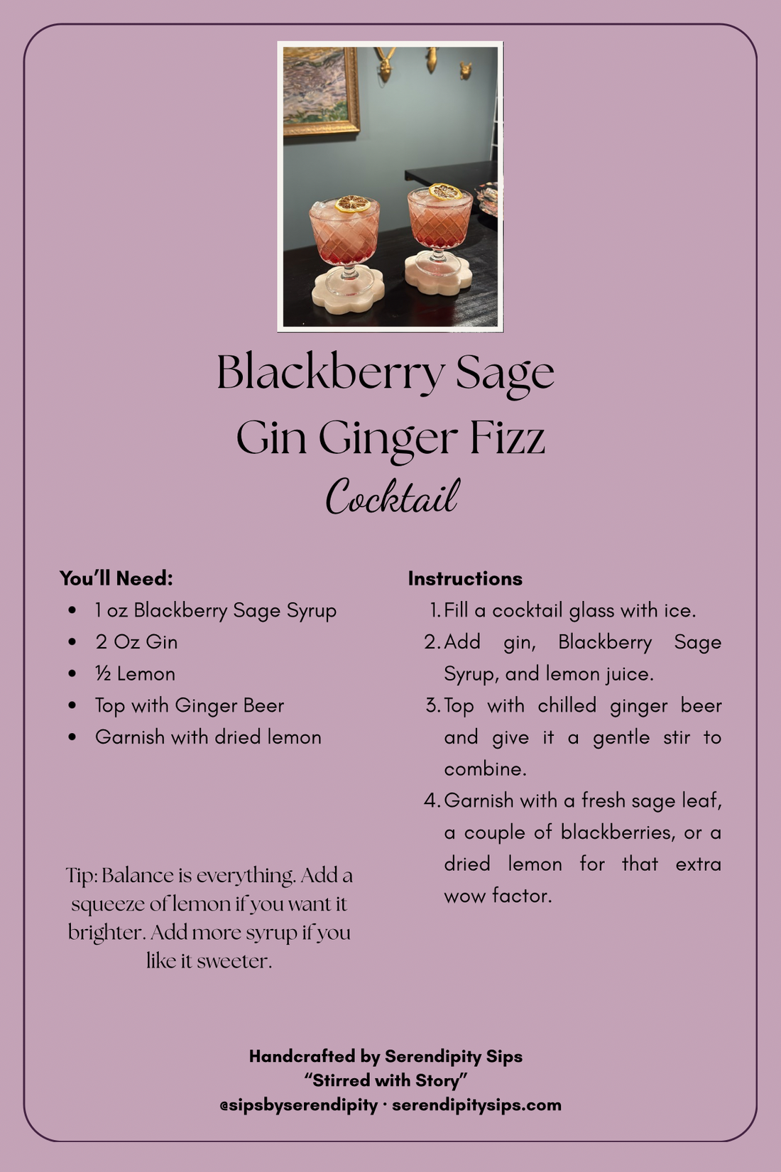 Blackberries, Botanicals, and a Bit of Bubbly